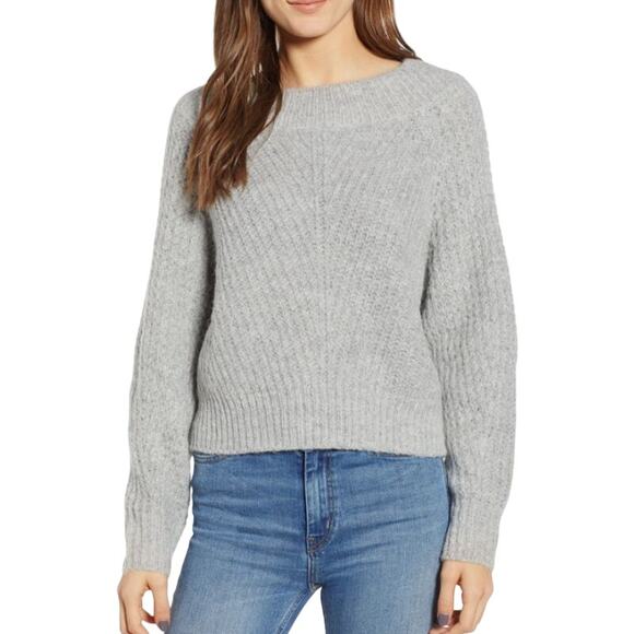 Leith Chunky Boatneck Pullover Rib Knit Sweater Large NWOT - Picture 1 of 9